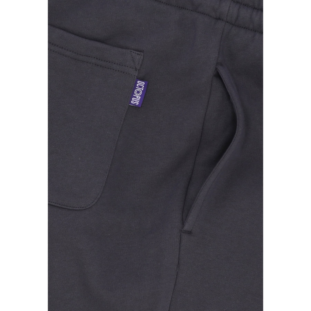 pantalone tuta felpato uomo side sweatpants ASPHALT