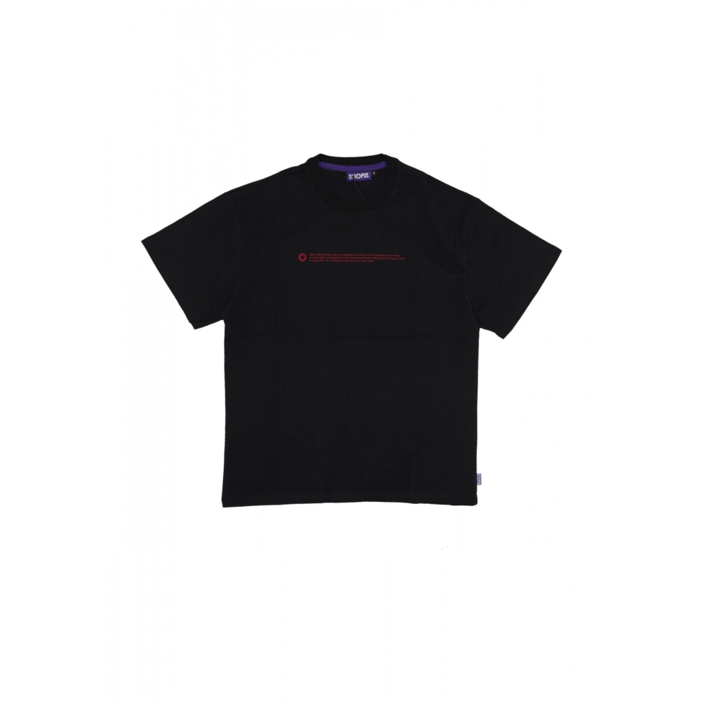 maglietta uomo outline logo tee BLACK