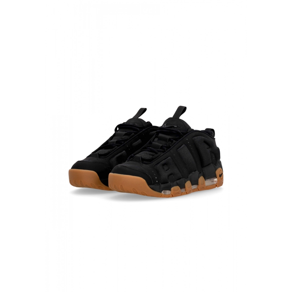 scarpa alta uomo air more uptempo low BLACK/BLACK/GUM MED BROWN