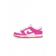 scarpa bassa ragazzo dunk low gs WHITE/LASER FUCHSIA