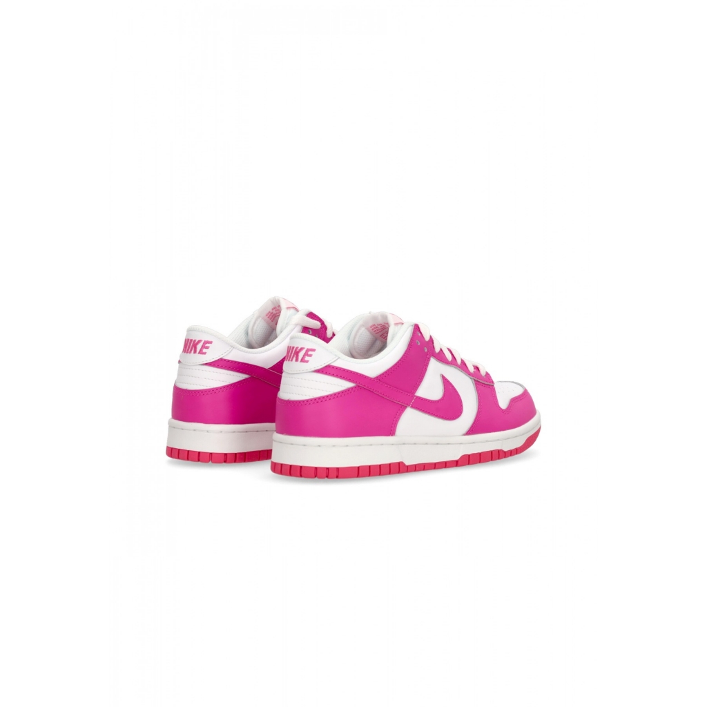 scarpa bassa ragazzo dunk low gs WHITE/LASER FUCHSIA