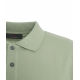 Polo con logo ricamato verde