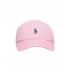 Cappello da baseball con logo ricamato rosa