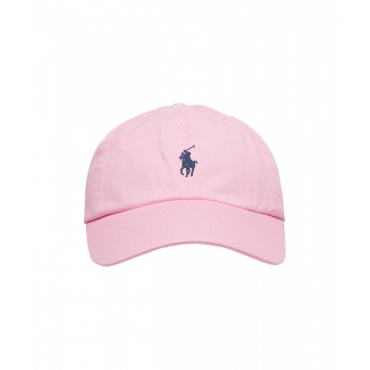 Cappello da baseball con logo ricamato rosa