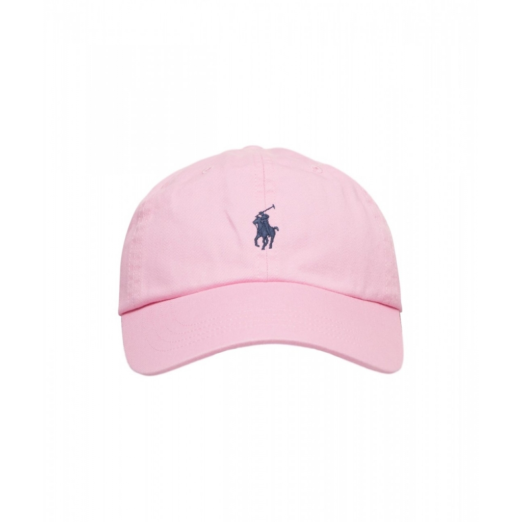 Cappello da baseball con logo ricamato rosa