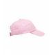 Cappello da baseball con logo ricamato rosa