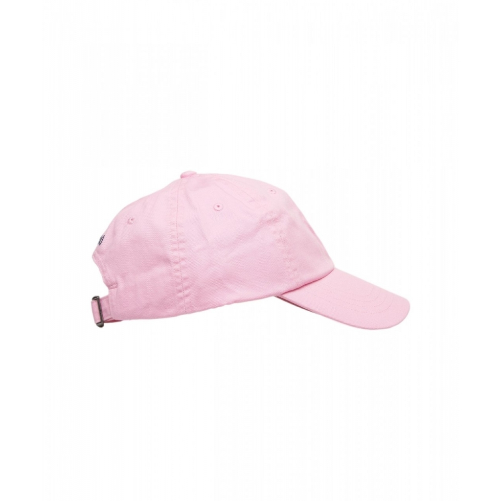 Cappello da baseball con logo ricamato rosa