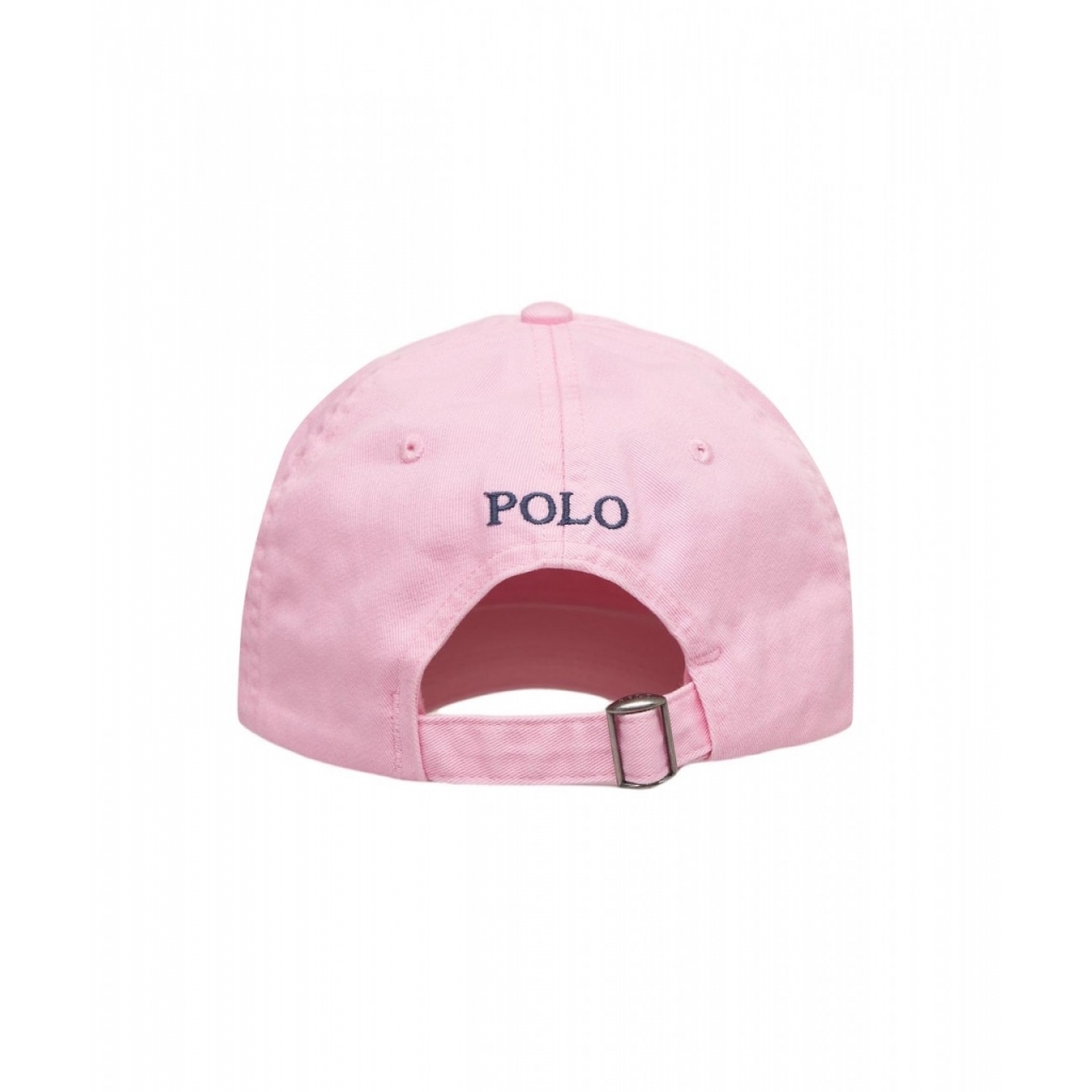 Cappello da baseball con logo ricamato rosa