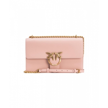 Borsa a spalla Love One Classic rosa chiaro