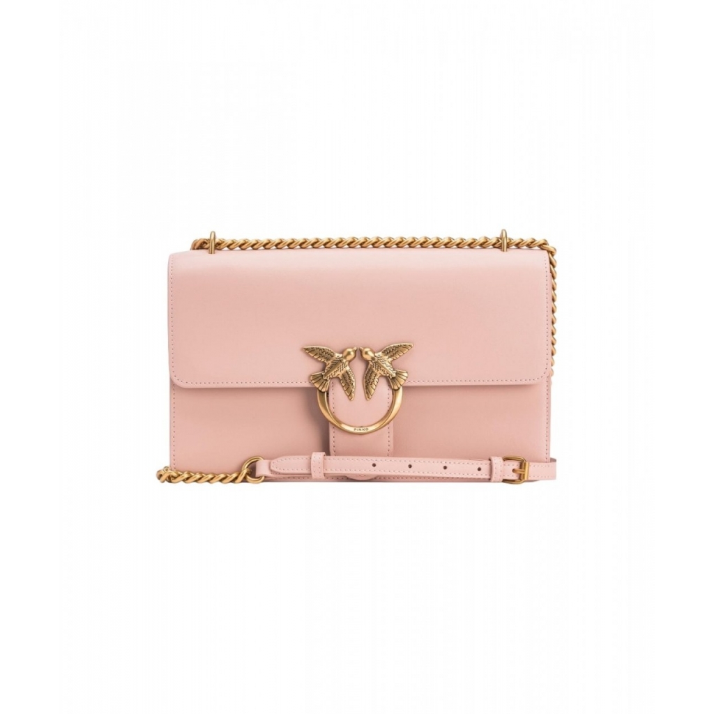 Borsa a spalla Love One Classic rosa chiaro