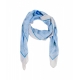 Foulard con stampa San Valentino blu