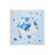 Foulard con stampa San Valentino blu