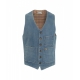 Gilet in denim Luseba blu