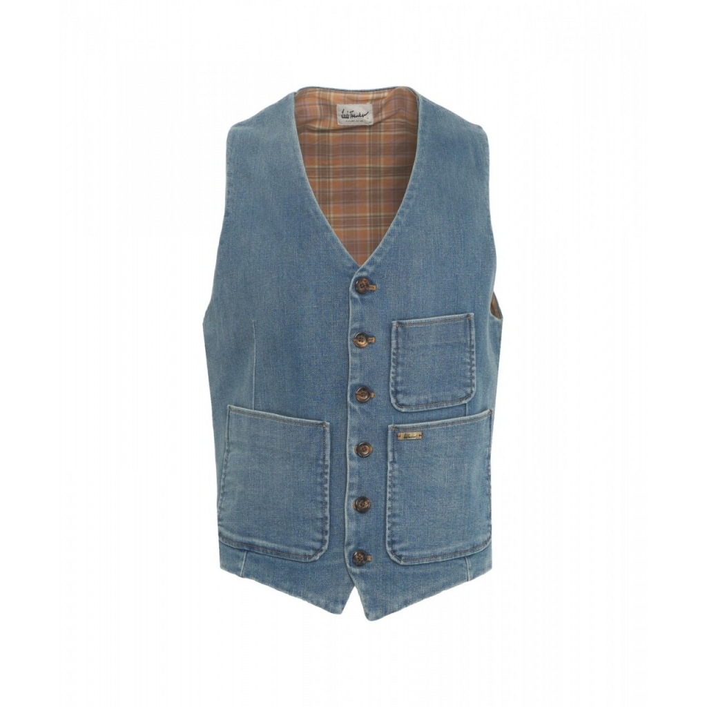 Gilet in denim Luseba blu