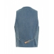 Gilet in denim Luseba blu