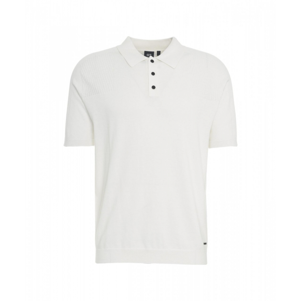 Polo in maglia bianco