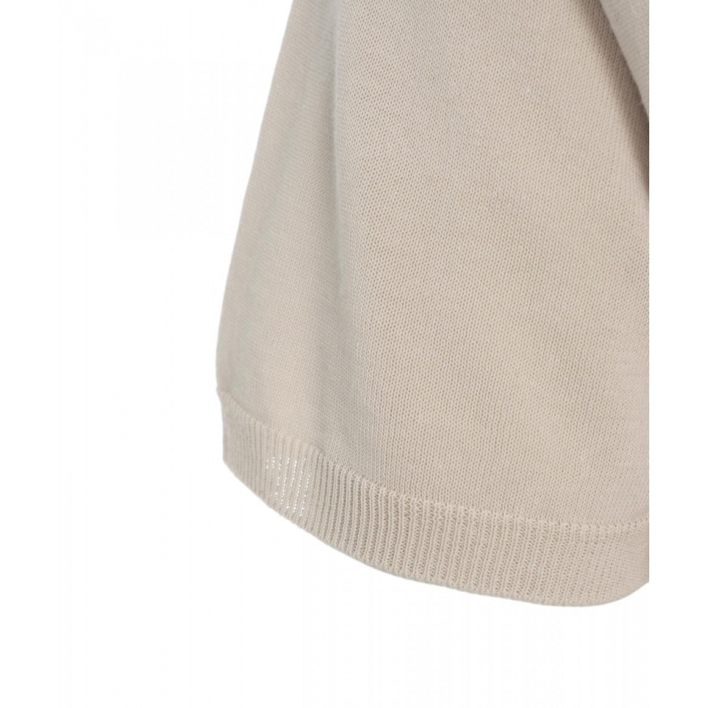 T-shirt in maglia beige