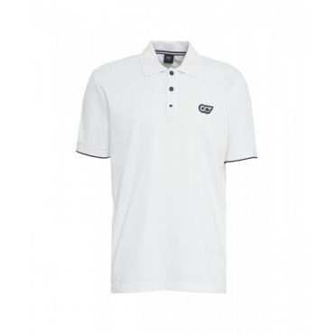 Polo con logo bianco