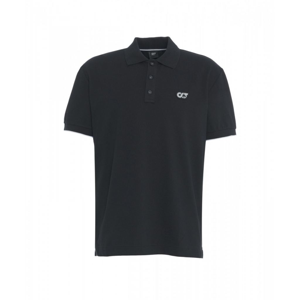 Polo con logo nero