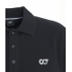 Polo con logo nero