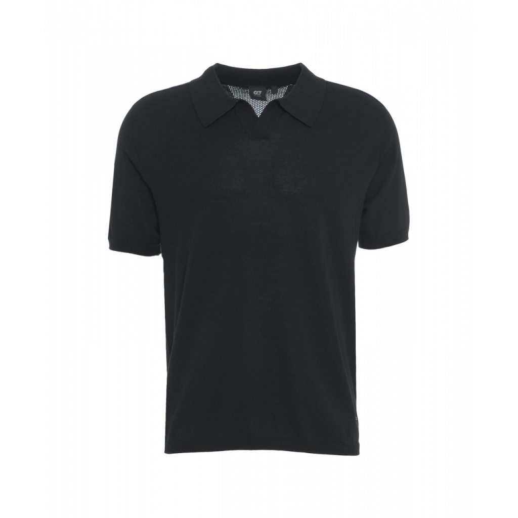 Polo in maglia nero