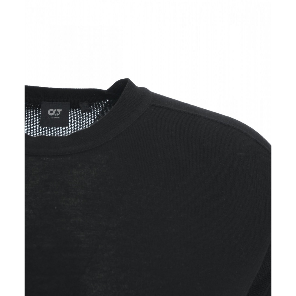 T-shirt in maglia nero