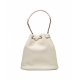 Borsa a secchiello Nest Soft bianco