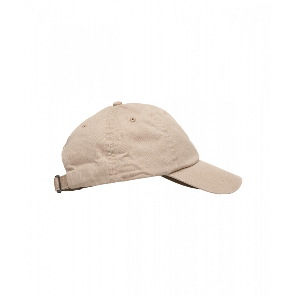 Cappello da baseball con logo ricamato beige