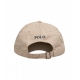 Cappello da baseball con logo ricamato beige