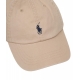 Cappello da baseball con logo ricamato beige