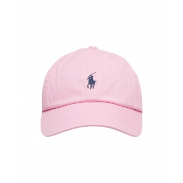 Cappello da baseball con logo ricamato rosa