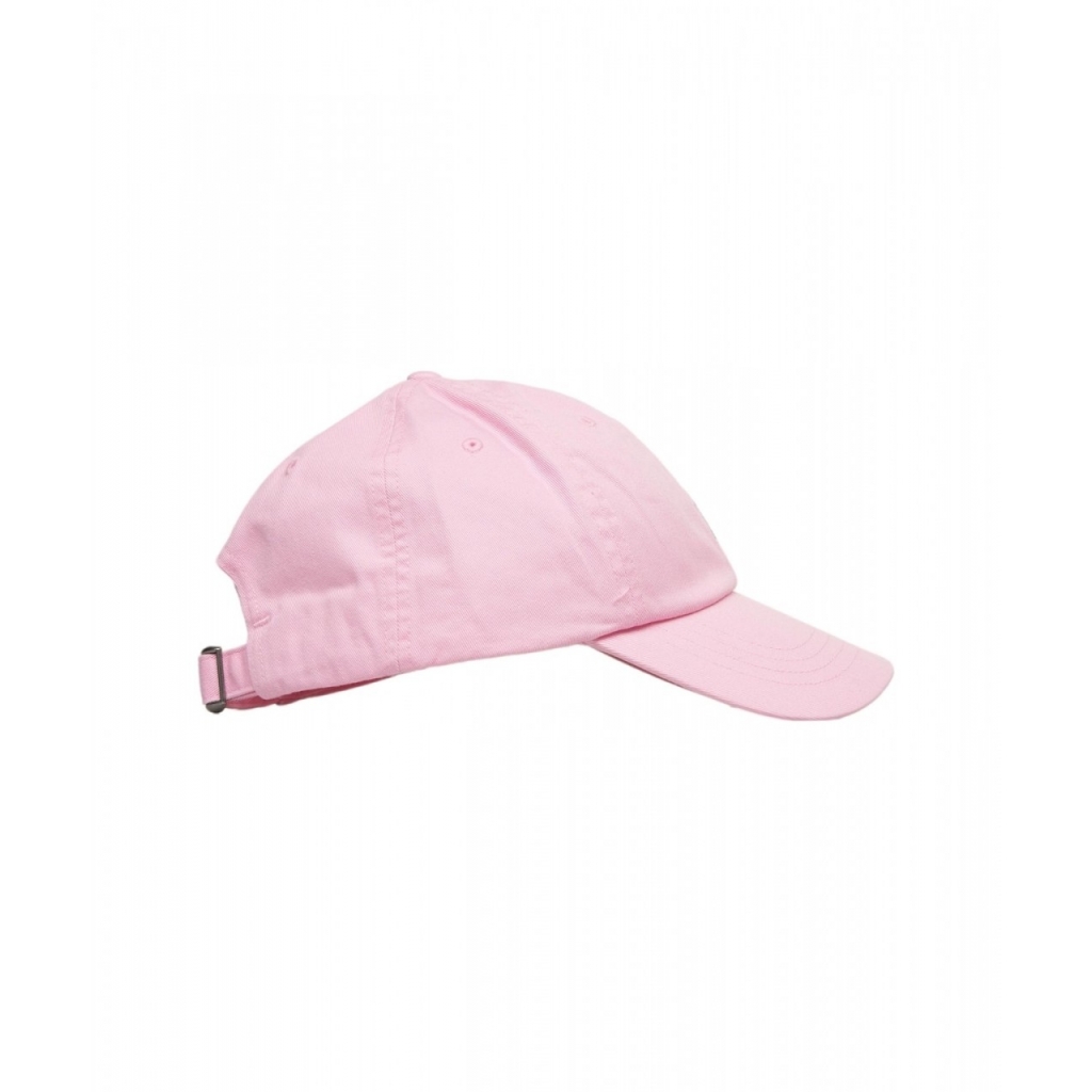 Cappello da baseball con logo ricamato rosa