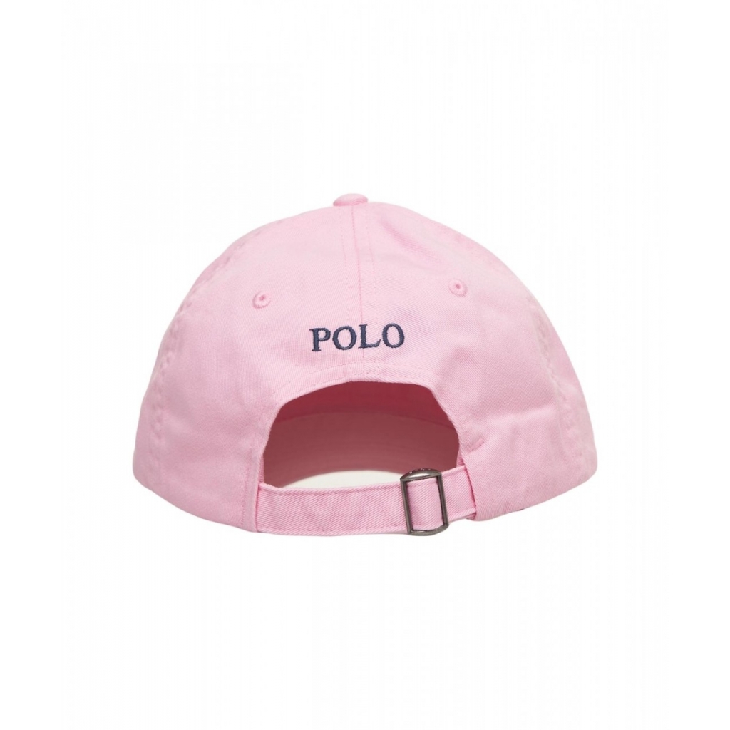 Cappello da baseball con logo ricamato rosa