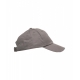 Cappello da baseball con logo ricamato grigio