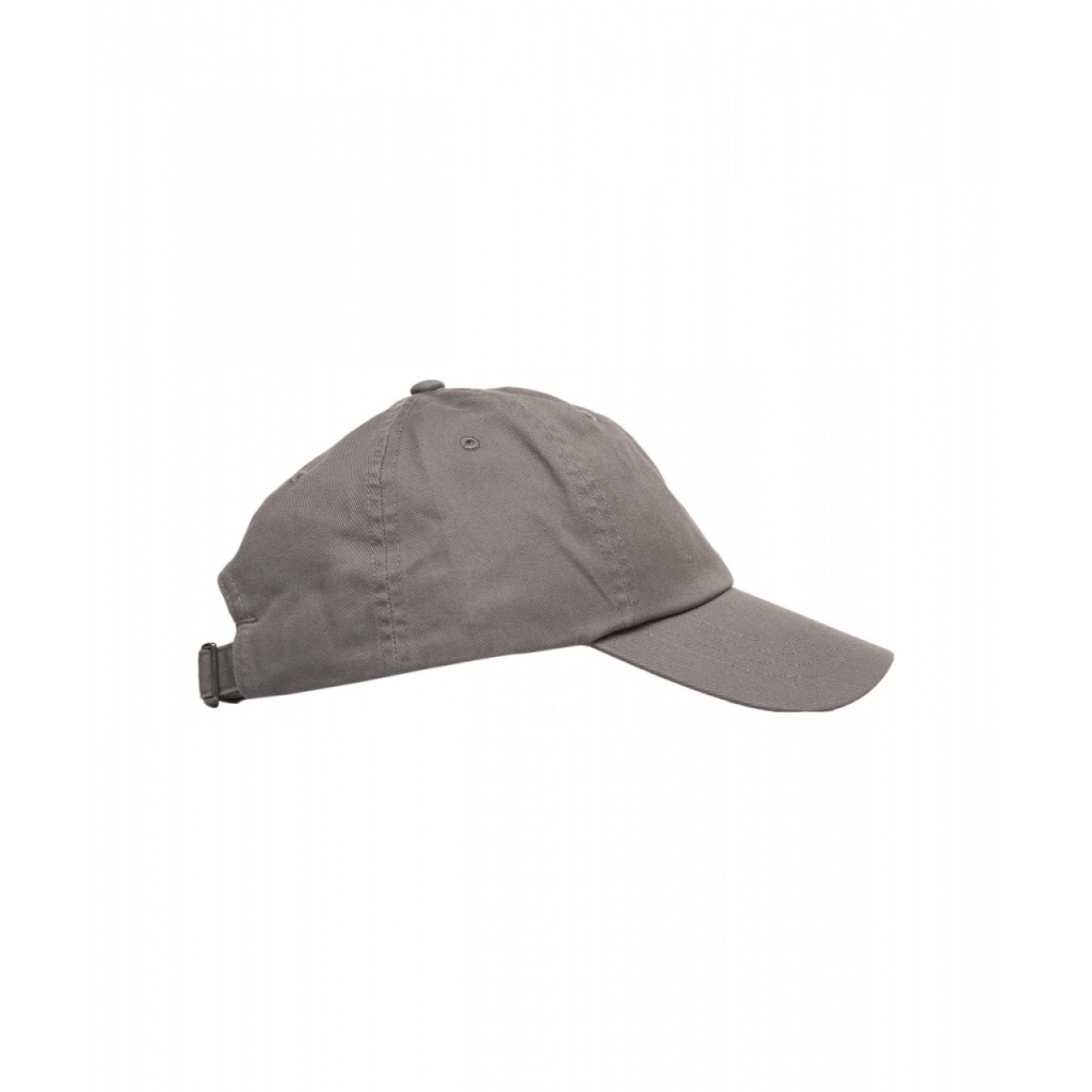 Cappello da baseball con logo ricamato grigio