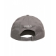 Cappello da baseball con logo ricamato grigio