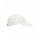 Cappello da baseball con logo ricamato bianco