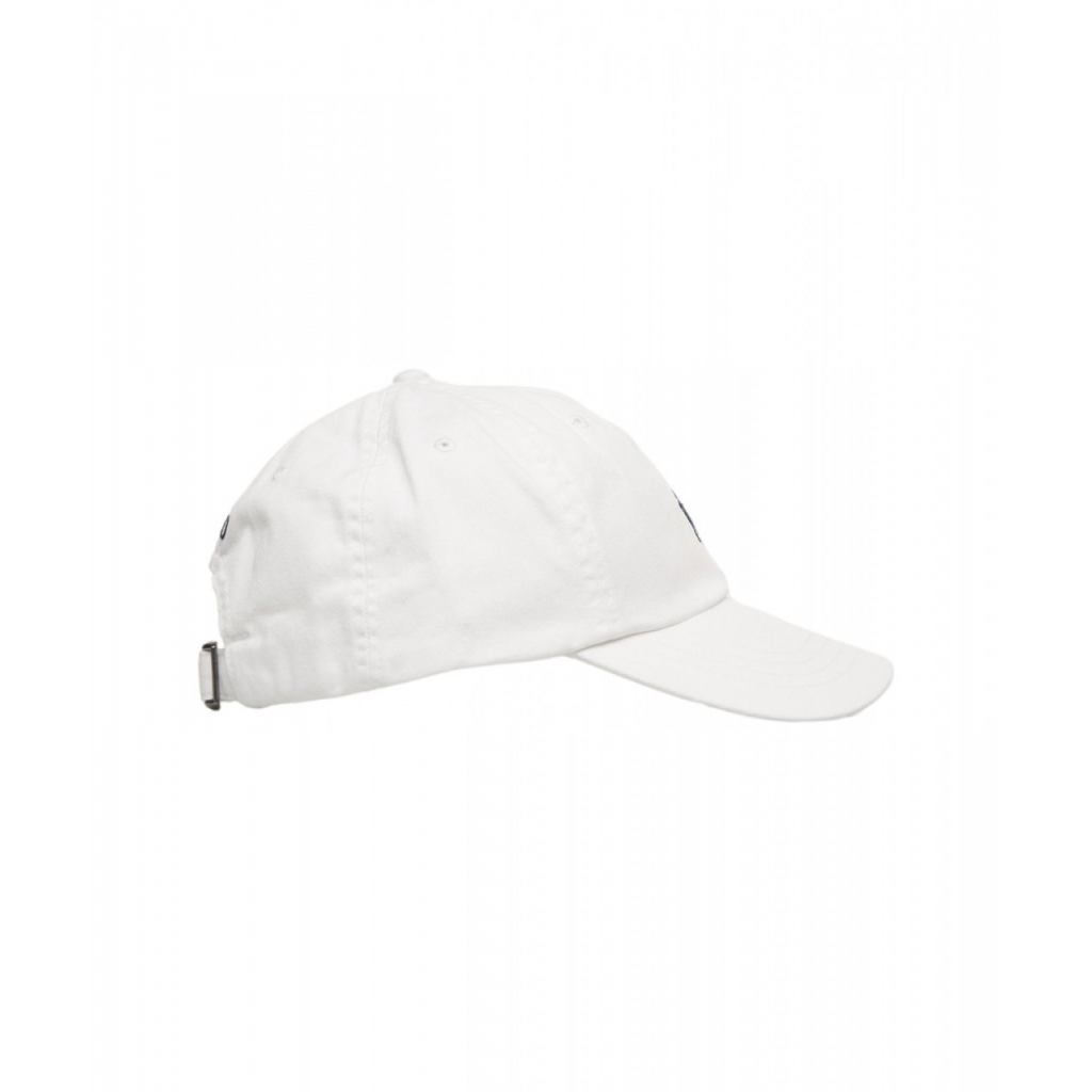 Cappello da baseball con logo ricamato bianco