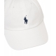 Cappello da baseball con logo ricamato bianco