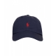 Cappello da baseball con logo ricamato blu scuro