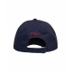 Cappello da baseball con logo ricamato blu scuro