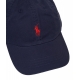 Cappello da baseball con logo ricamato blu scuro