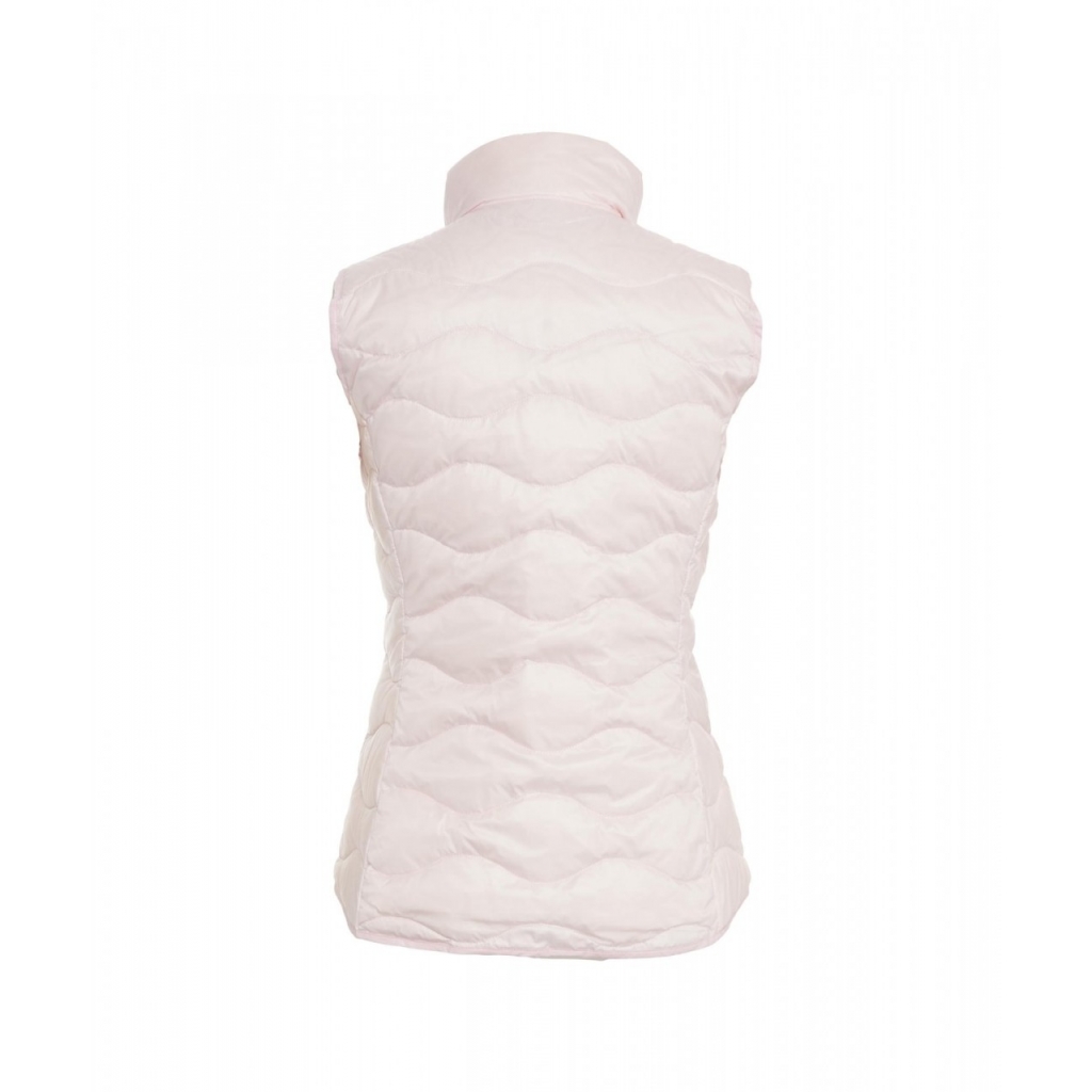 Gilet trapuntato rosa chiaro