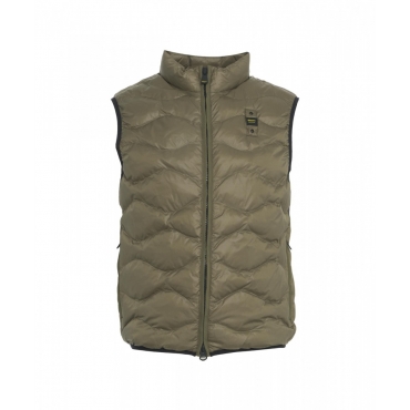 Gilet trapuntato verde