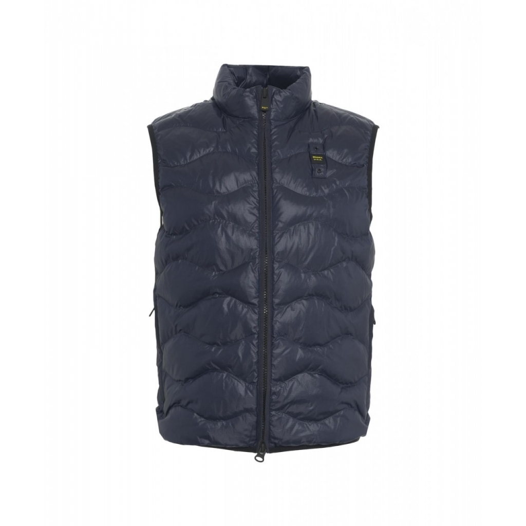 Gilet trapuntato blu