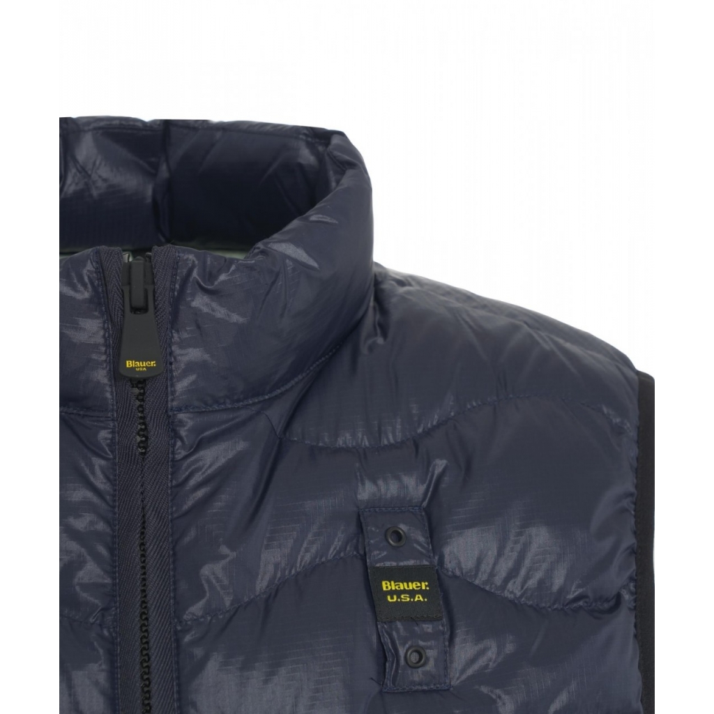 Gilet trapuntato blu