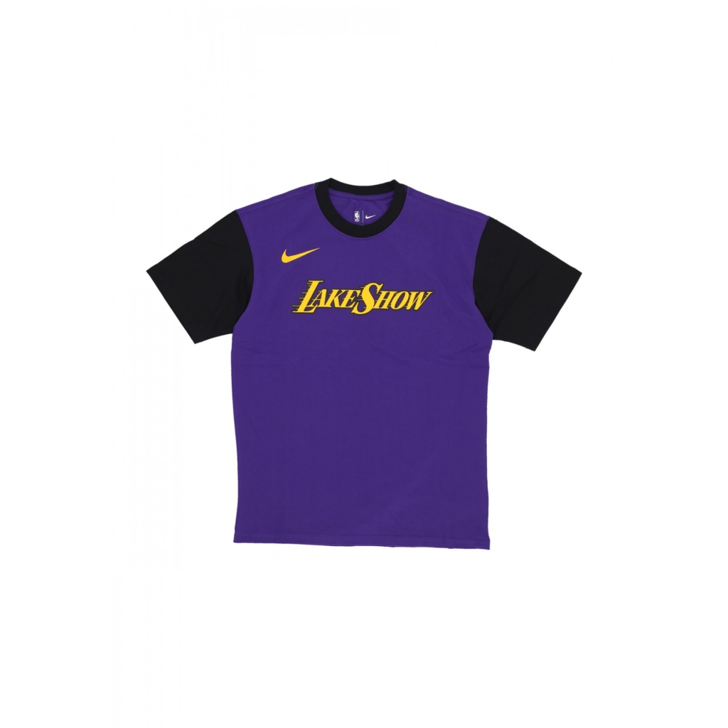 maglietta uomo nba city edition tee loslak FIELD PURPLE