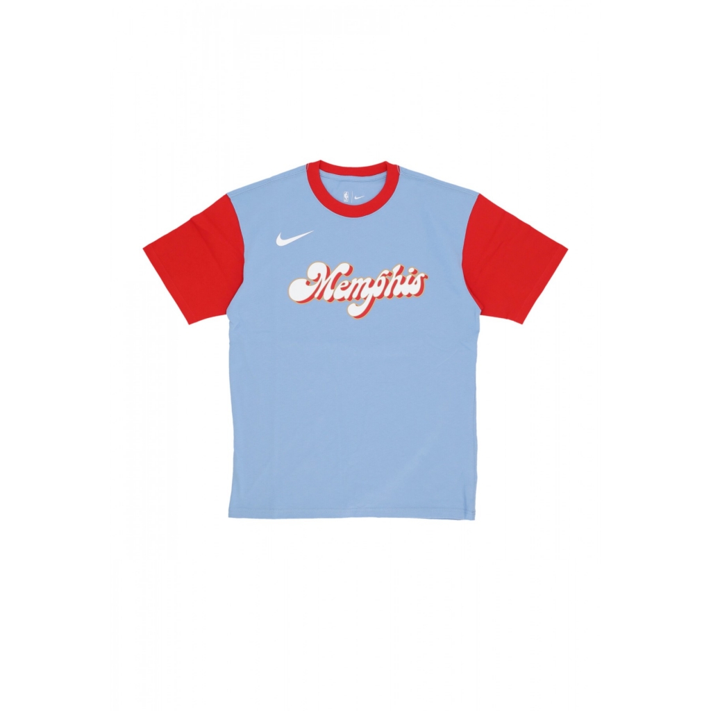 maglietta uomo nba city edition tee memgri LIGHT BLUE