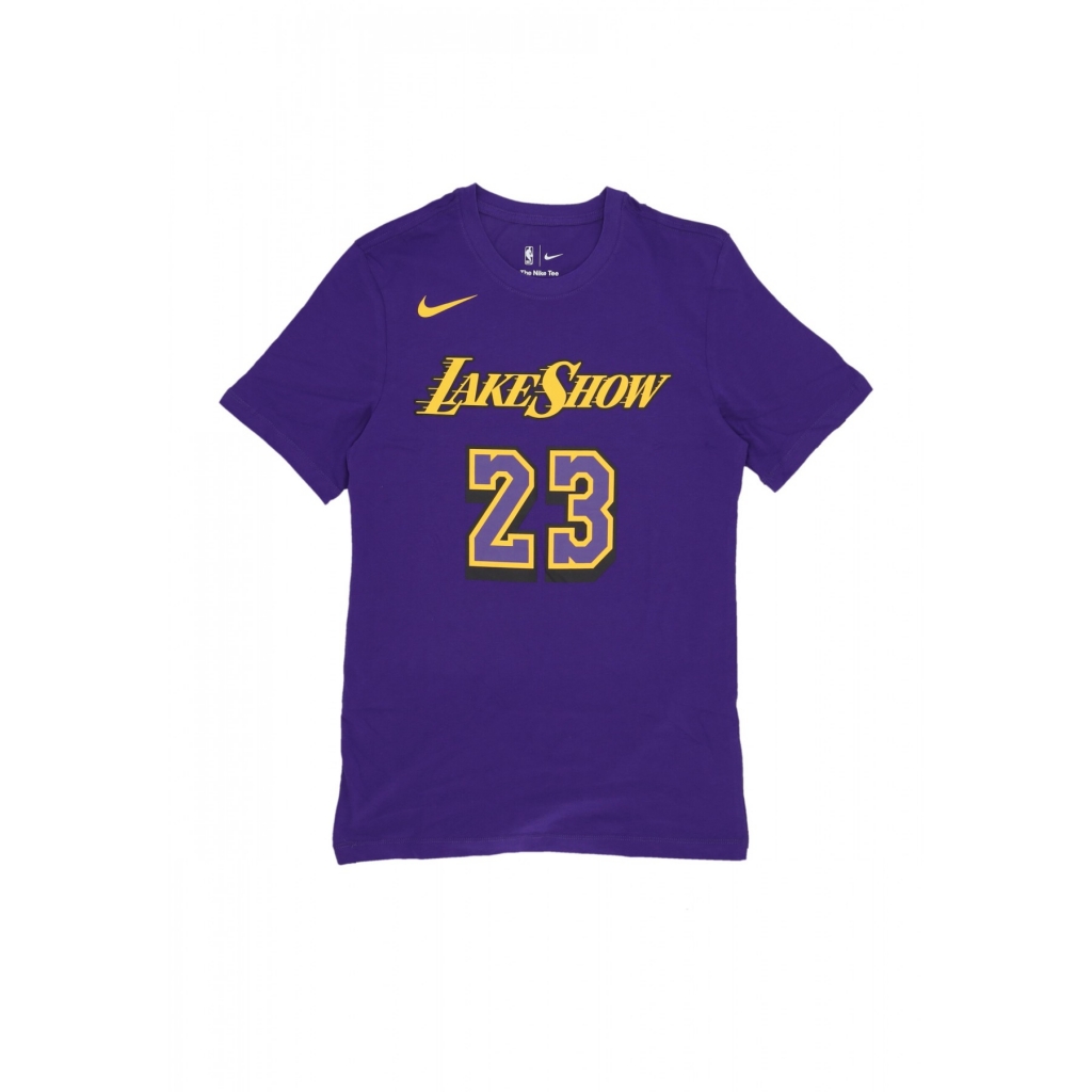 maglietta uomo nba city edition tee no 23 lebron james loslak FIELD PURPLE