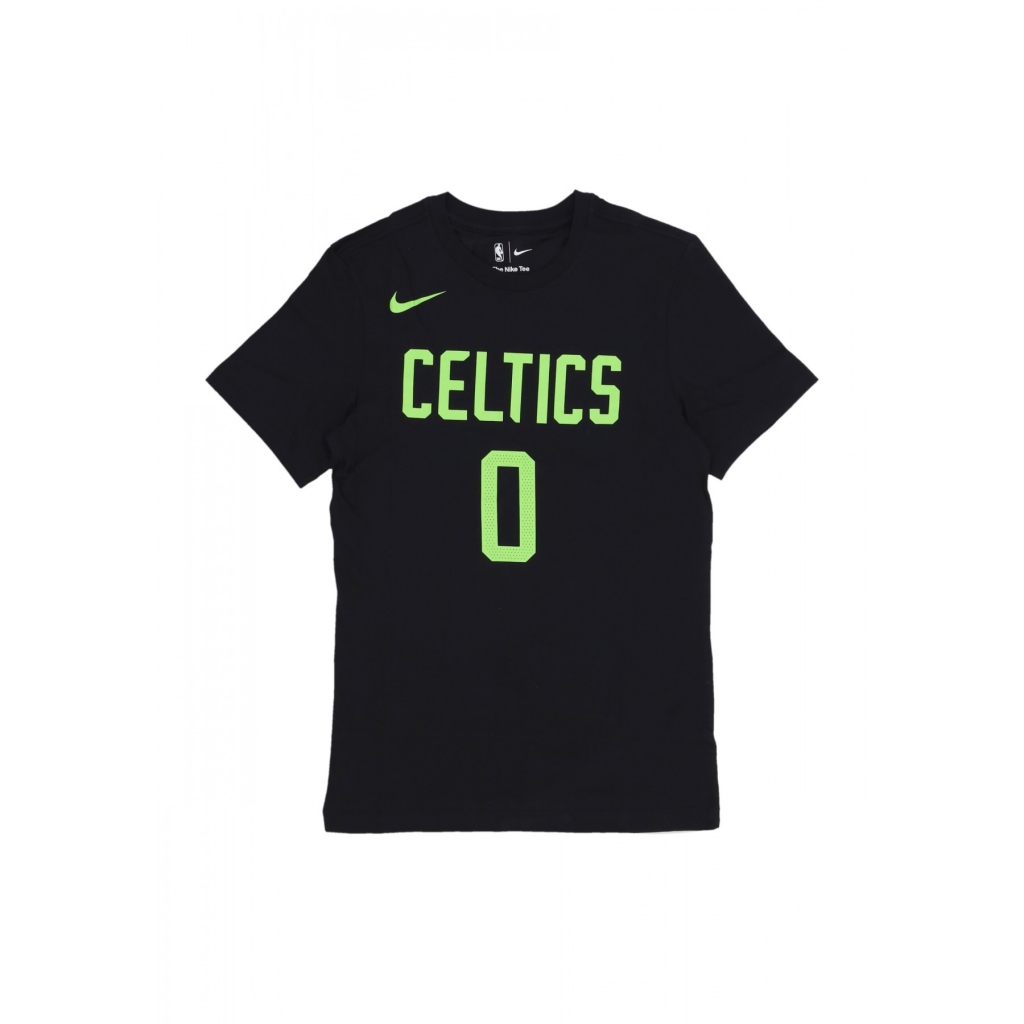 maglietta uomo nba city edition tee no 0 jayson tatum boscel BLACK